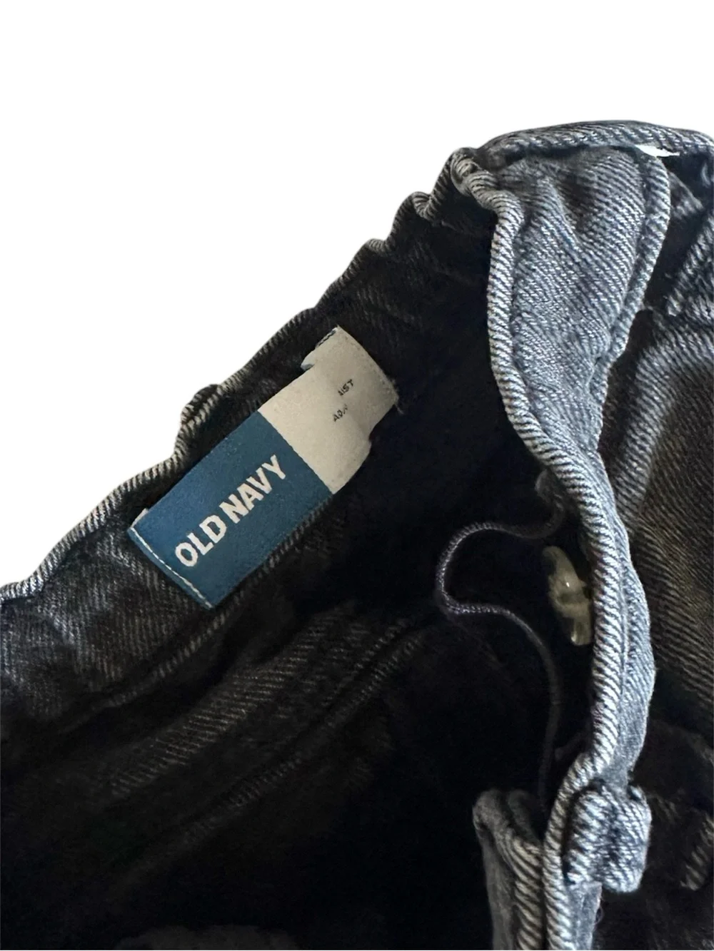 Old navy 4T girls black wash flare denim jeans